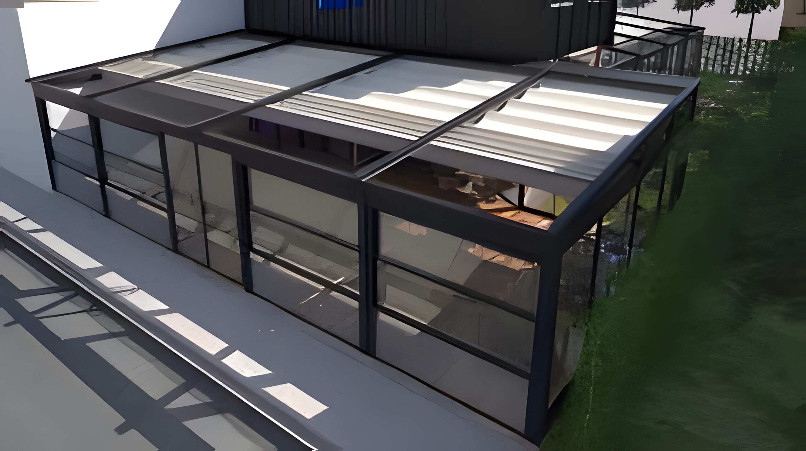 İzmir Giyotin cam bahçe uygulaması - skyart sharing gölegelndirme sistemleri